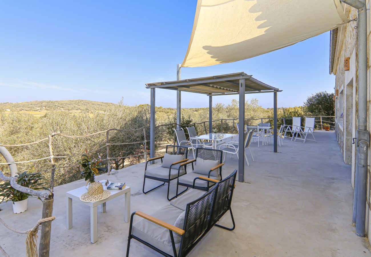 villa, campo, terraza bonita, piscina, jardín, mallorca